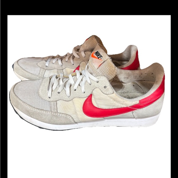 Nike Challenger OG Shoes White University Red CW7645-100 Running Sneakers Men - Picture 1 of 9